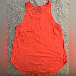 lululemon. Sculpt tank. Size 6. Coral. SeaWheeze. Like new condition.